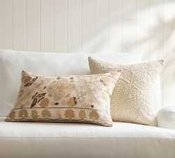Inez Suzani Embroidered Lumbar Pillow Cover