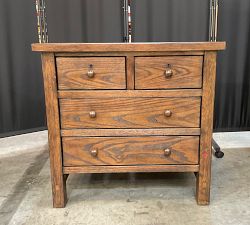 Open Box: Farmhouse 4-Drawer Nightstand (28.5") - Sienna Brown