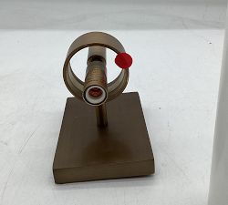 Open Box: Frances Alabaster Double Tube Sconce (22") - Tumbled Brass