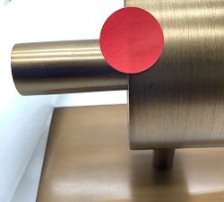 Open Box: Frances Alabaster Double Tube Sconce (22") - Tumbled Brass