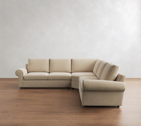 Bellevue 3-Piece L-Shaped Wedge Sectional (126") by Pottery Barn