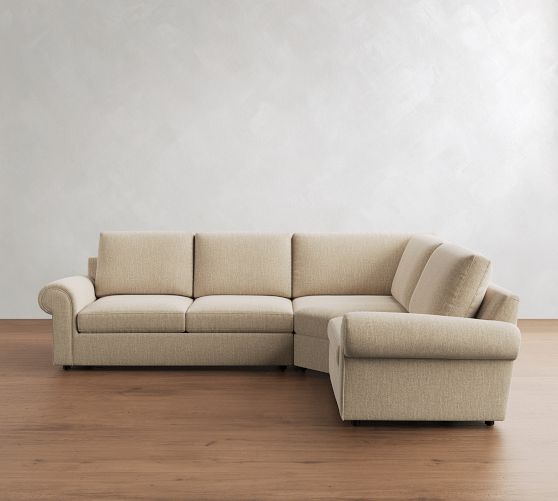 Bellevue 3-Piece Wedge Sectional (126") by Pottery Barn