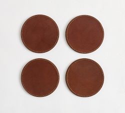 Leather Coasters - Set of 4
