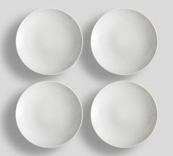 Modern Reactive Glaze Stoneware Appetizer Plates - Set of 4