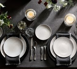 Modern Reactive Glaze Stoneware Dinnerware Collection