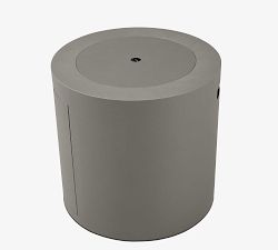 Burrows Steel Round Propane Fire Pit Table with Lid Cover (24")