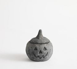 Terracotta Jack O'Lantern Candle - Autumn Amber