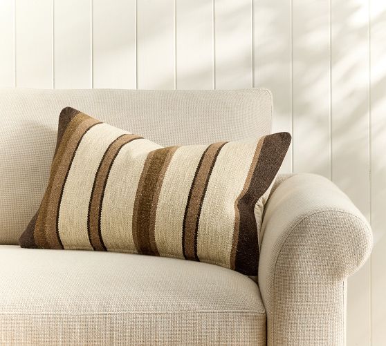 Coralie Striped Lumbar Pillow Cover