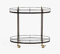 Marlette Metal Bar Cart (34")