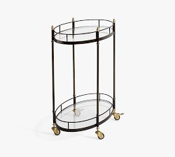 Marlette Metal Bar Cart (34")