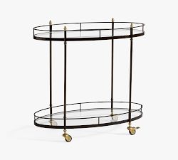 Marlette Metal Bar Cart (34")