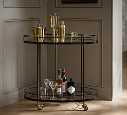 Marlette Metal Bar Cart (34")