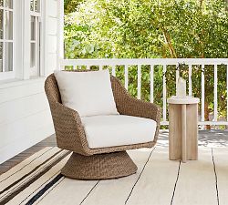 Brynne Wicker Swivel Outdoor Lounge Chair