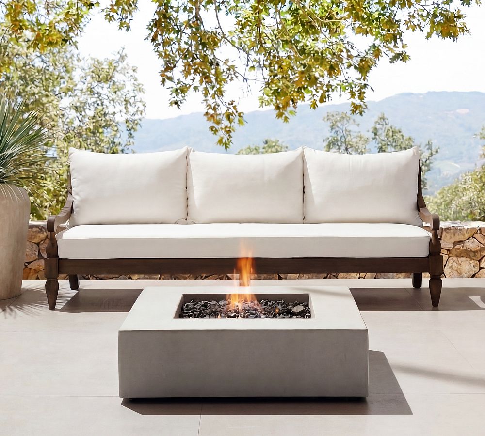 Icon Reclaimed Teak Outdoor Sofa (86") by Pottery Barn