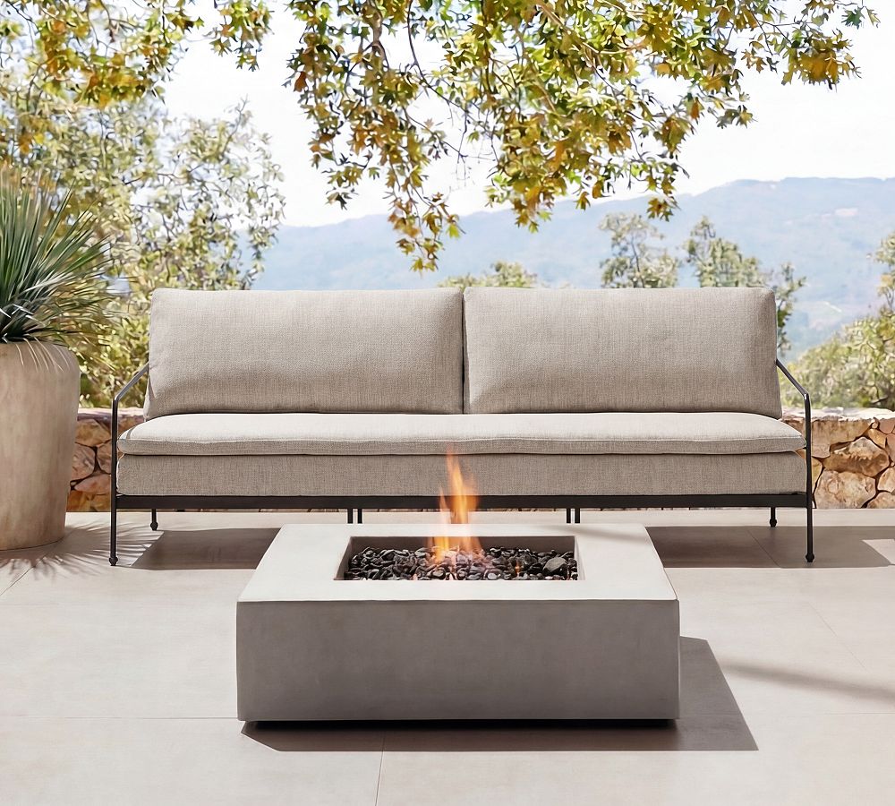 Wayword Metal Outdoor Sofa (96") by Pottery Barn