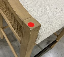 Open Box: Atwood Cane Counter Stool (26") - Performance Boucle Oatmeal, Seadrift
