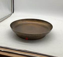 Open Box: Decorative Pedestal Bowl (18" Diam) - Antique Brass