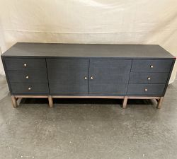 Open Box: Harrow Media Console (72") - Black Raffia