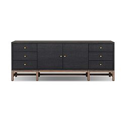 Open Box: Harrow Media Console (72") - Black Raffia