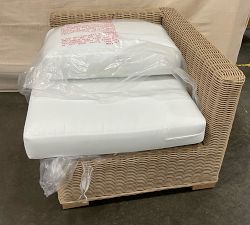 Open Box: Huntington Covers Right-Arm Chair with High Performance Cushion Covers - Natural