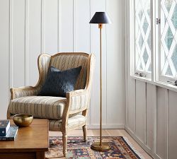 Ford Metal &amp; Leather Floor Lamp (54")