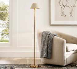 Ford Metal &amp; Leather Floor Lamp (54")