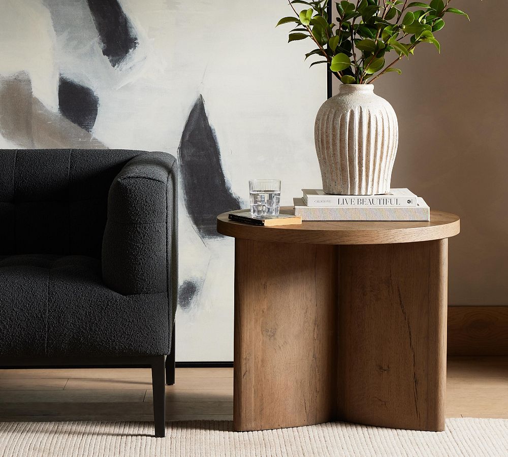 Petra Round End Table (25") by Pottery Barn