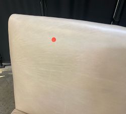 Open Box: Jake Leather Dining Chair - Statesville Pebble, Cocoa Brown