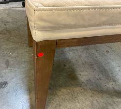Open Box: Jake Leather Dining Chair - Statesville Pebble, Cocoa Brown