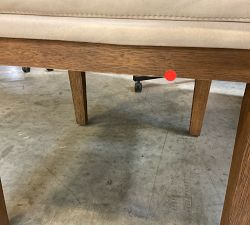 Open Box: Jake Leather Dining Chair - Statesville Pebble, Cocoa Brown