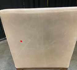 Open Box: Jake Leather Dining Chair - Statesville Pebble, Cocoa Brown