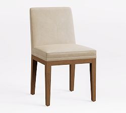 Open Box: Jake Leather Dining Chair - Statesville Pebble, Cocoa Brown