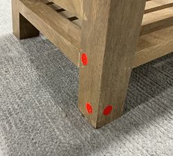 Open Box: Low Boucle Entry Bench (28.5") - Oatmeal, Fog