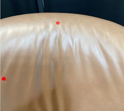 Open Box: Payton Leather Swivel Chair - Churchfield Camel