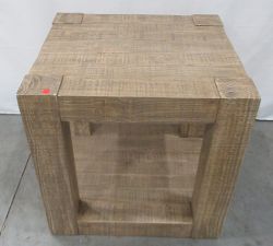 Open Box: Rockport Rectangular Reclaimed Wood Side Table (24") - Sierra
