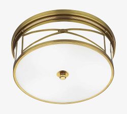 Brigham Frosted Glass Flush Mount (15")