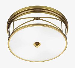 Brigham Frosted Glass Flush Mount (15")