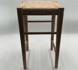 Open Box: Fenton Small Space Woven Backless Counter Stool (24") - Seadrift