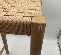 Open Box: Fenton Small Space Woven Backless Counter Stool (24") - Seadrift