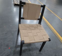 Open Box: Fenton Woven Dining Chair - Black