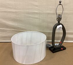 Open Box: Jasia Metal Table Lamp (23") - Antique Pewter