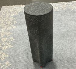 Open Box: Lagos Round Concrete Outdoor Drink Table (8") - Charcoal