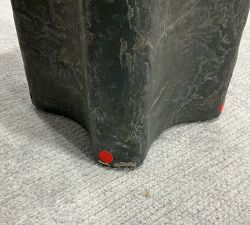 Open Box: Lagos Round Concrete Outdoor Drink Table (8") - Charcoal