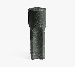 Open Box: Lagos Round Concrete Outdoor Drink Table (8") - Charcoal