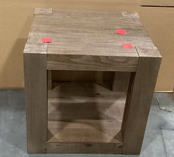 Open Box: Rockport Rectangular Reclaimed Wood Side Table (24") - Cocoa Brown