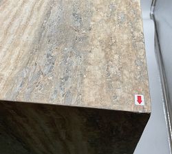 Open Box: Sorrento Square Marble Bunching Coffee Table (22") - Travertine
