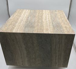 Open Box: Sorrento Square Marble Bunching Coffee Table (22") - Travertine