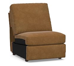 Open Box: Turner Leather Armless Power Recliner - Nubuck Camel