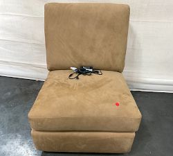 Open Box: Turner Leather Armless Power Recliner - Nubuck Camel