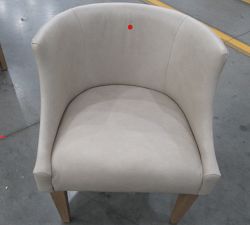 Open Box: Varni Leather Side Dining Chair - Statesville Pebble, Seadrift Legs